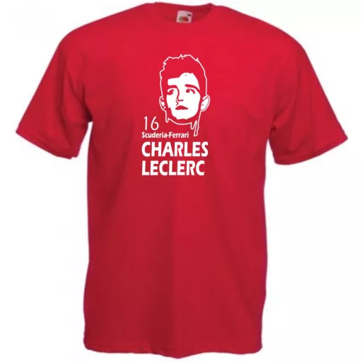 Autóverseny rajongó - Leclerc férfi rövid ujjú póló