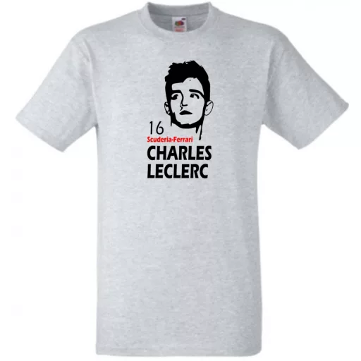 Autóverseny rajongó - Leclerc férfi rövid ujjú póló