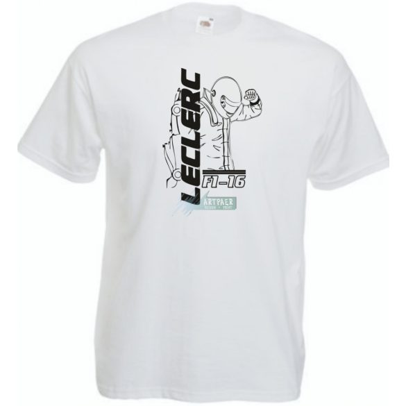 Autóverseny rajongó - Leclerc gyerek rövid ujjú póló