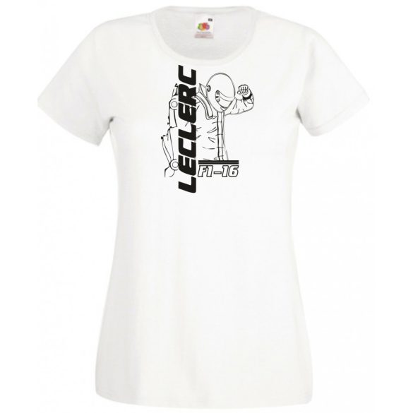 Autóverseny rajongó - Leclerc női rövid ujjú póló