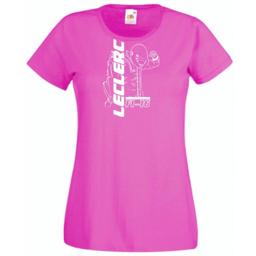 Autóverseny rajongó - Leclerc női rövid ujjú póló