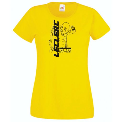 Autóverseny rajongó - Leclerc női rövid ujjú póló