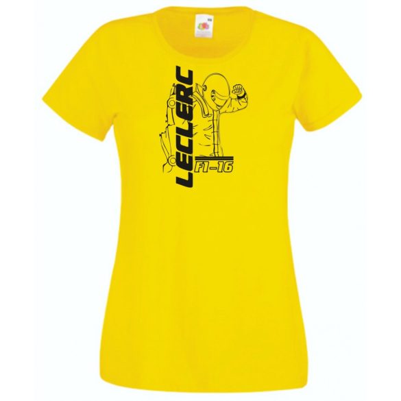 Autóverseny rajongó - Leclerc női rövid ujjú póló