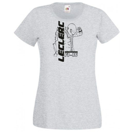 Autóverseny rajongó - Leclerc női rövid ujjú póló