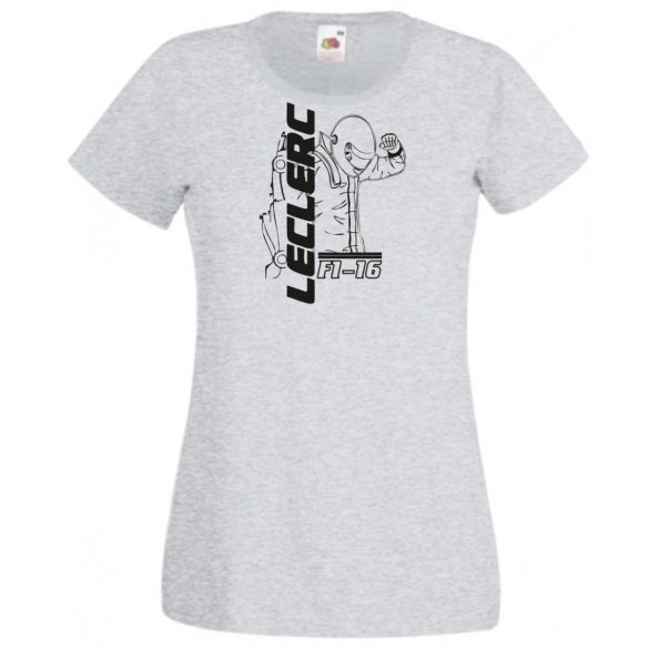 Autóverseny rajongó - Leclerc női rövid ujjú póló
