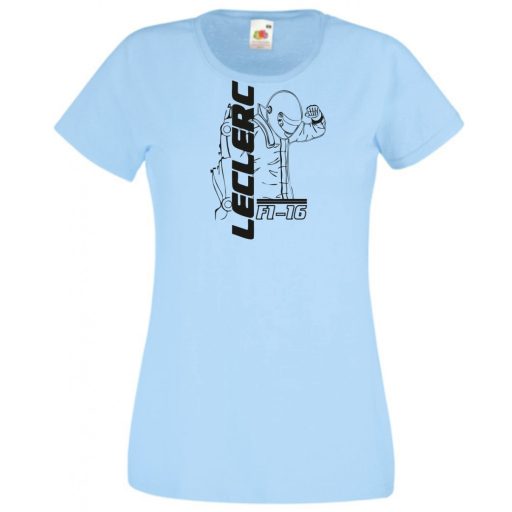 Autóverseny rajongó - Leclerc női rövid ujjú póló