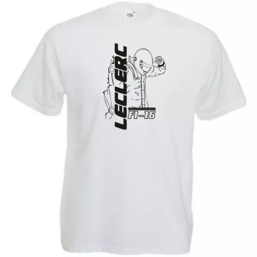 Autóverseny rajongó - Leclerc férfi rövid ujjú póló