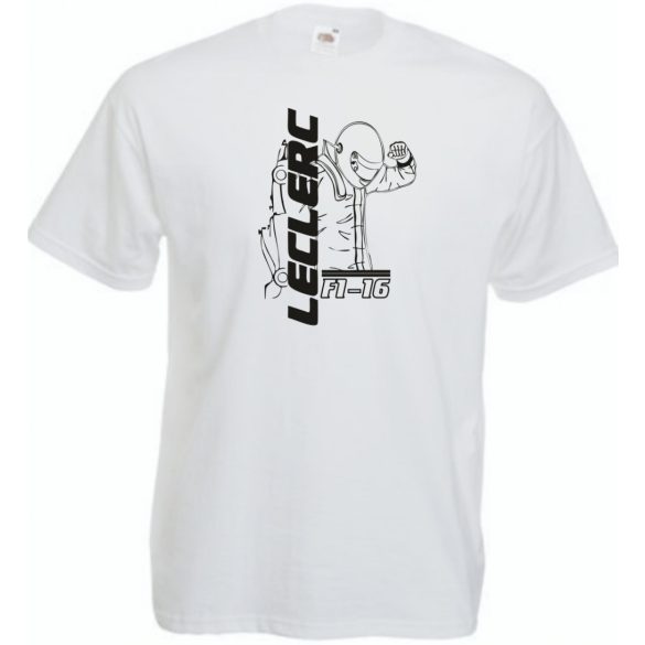 Autóverseny rajongó - Leclerc férfi rövid ujjú póló