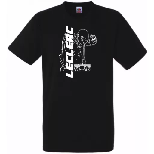 Autóverseny rajongó - Leclerc férfi rövid ujjú póló