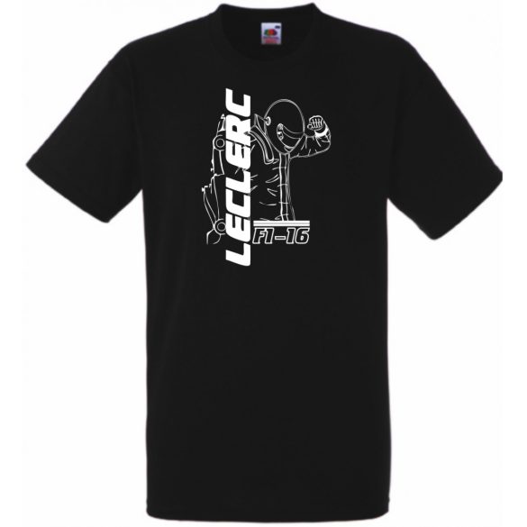 Autóverseny rajongó - Leclerc férfi rövid ujjú póló