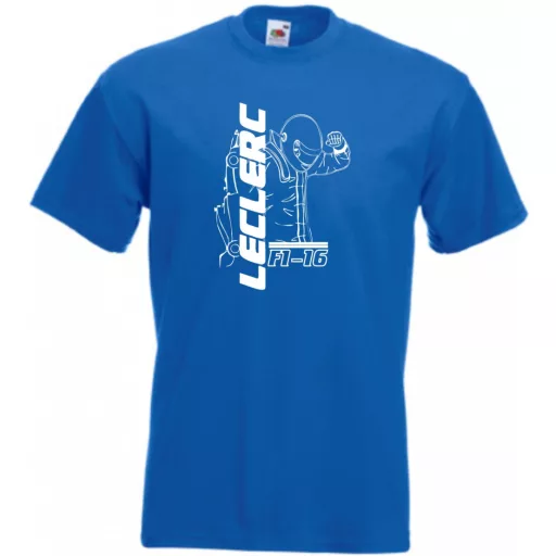 Autóverseny rajongó - Leclerc férfi rövid ujjú póló