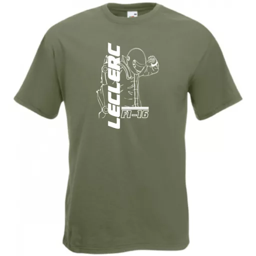 Autóverseny rajongó - Leclerc férfi rövid ujjú póló