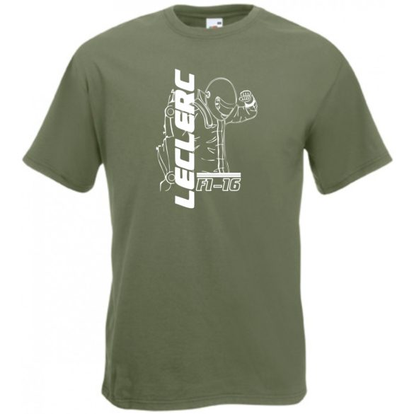 Autóverseny rajongó - Leclerc férfi rövid ujjú póló