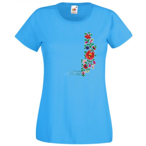 Kalocsai motívumok női rövid ujjú póló