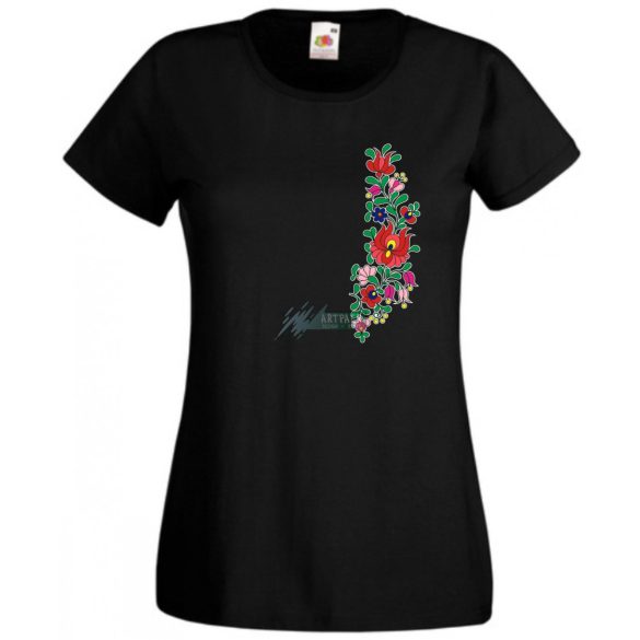 Kalocsai motívumok női rövid ujjú póló