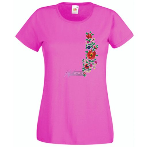 Kalocsai motívumok női rövid ujjú póló