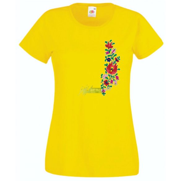 Kalocsai motívumok női rövid ujjú póló