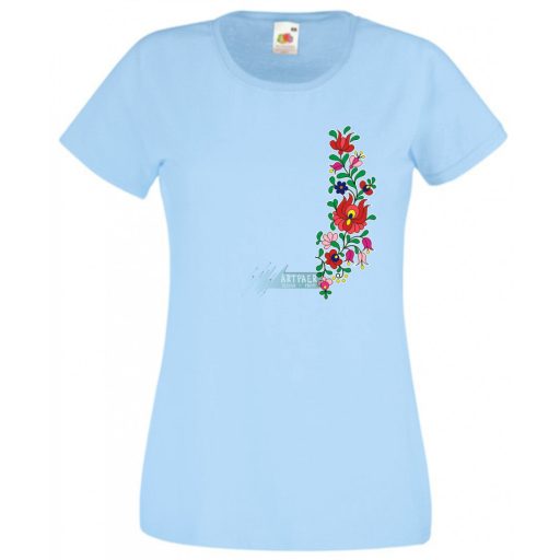 Kalocsai motívumok női rövid ujjú póló