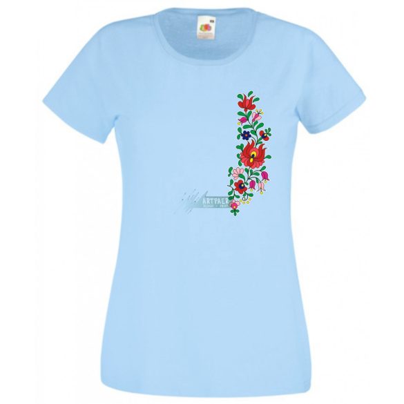 Kalocsai motívumok női rövid ujjú póló