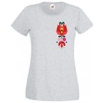 Kalocsai motívumok női rövid ujjú póló