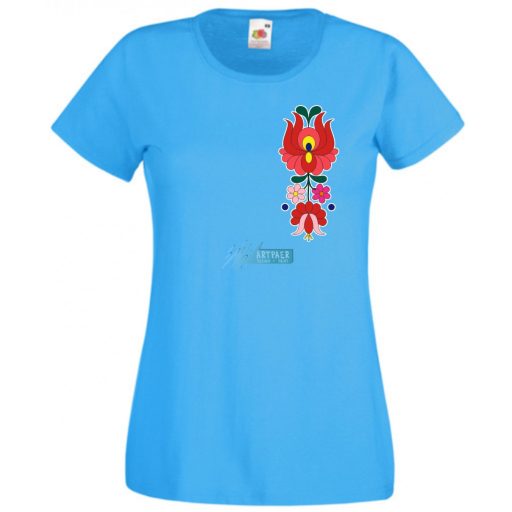 Kalocsai motívumok női rövid ujjú póló