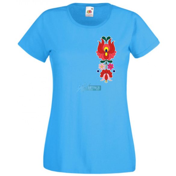 Kalocsai motívumok női rövid ujjú póló