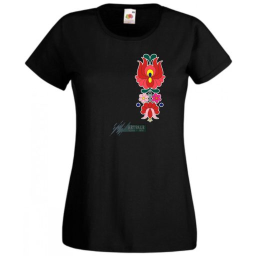 Kalocsai motívumok női rövid ujjú póló