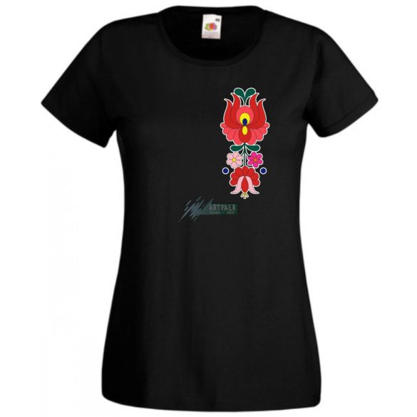 Kalocsai motívumok női rövid ujjú póló