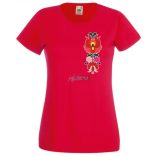 Kalocsai motívumok női rövid ujjú póló