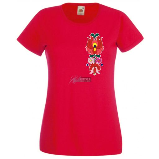 Kalocsai motívumok női rövid ujjú póló