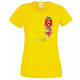 Kalocsai motívumok női rövid ujjú póló