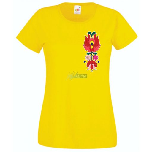 Kalocsai motívumok női rövid ujjú póló