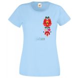 Kalocsai motívumok női rövid ujjú póló