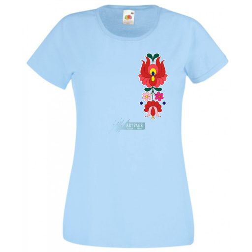 Kalocsai motívumok női rövid ujjú póló