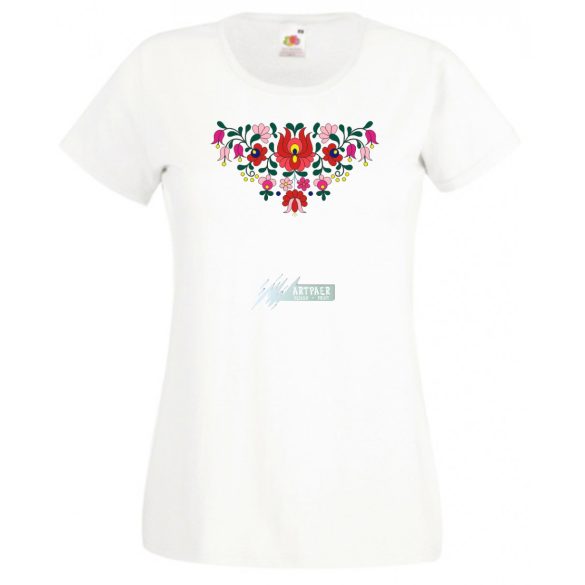 Kalocsai motívumok női rövid ujjú póló