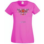 Kalocsai motívumok női rövid ujjú póló