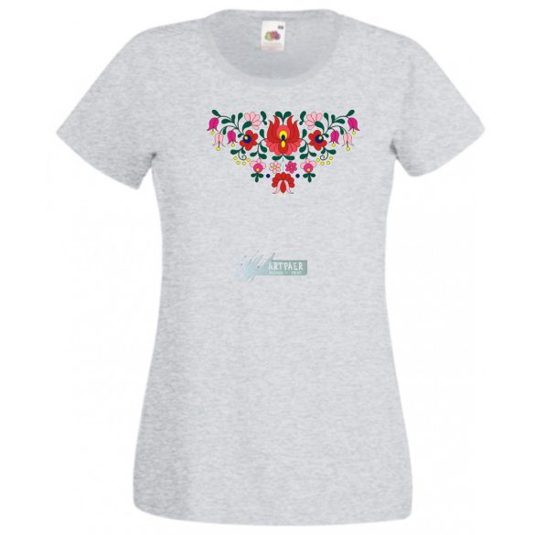 Kalocsai motívumok női rövid ujjú póló