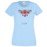 Kalocsai motívumok női rövid ujjú póló