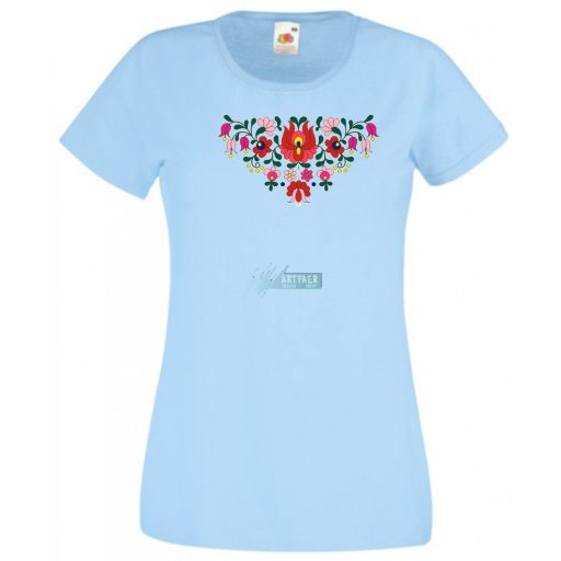Kalocsai motívumok női rövid ujjú póló