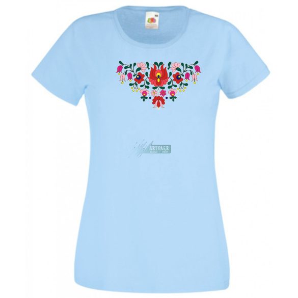 Kalocsai motívumok női rövid ujjú póló