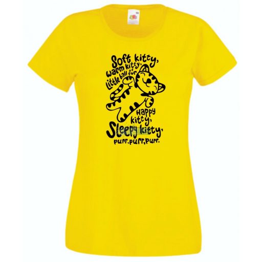 Soft Kitty - Agymenők stílus női rövid ujjú póló