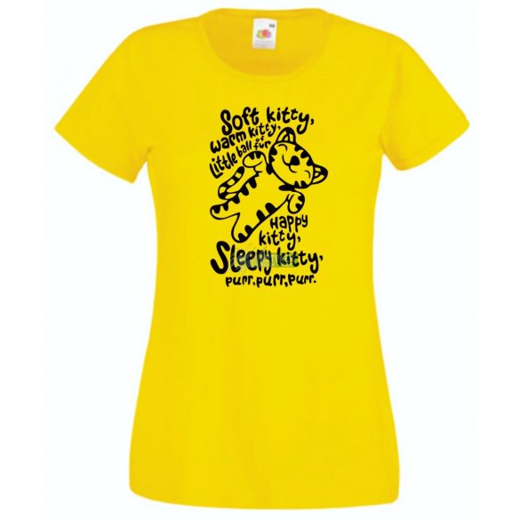 Soft Kitty - Agymenők stílus női rövid ujjú póló