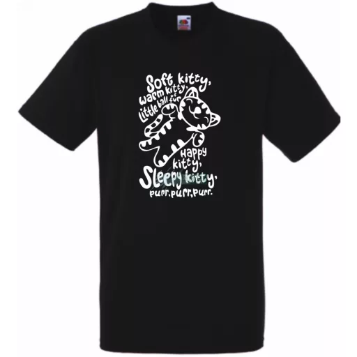 Soft Kitty - Agymenők stílus férfi rövid ujjú póló
