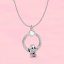 Ezüstözött nyaklánc pandora stílusú kicsi hősök, charm-os medállal