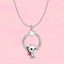 Ezüstözött nyaklánc pandora stílusú kicsi hősök, Marie, charm-os medállal