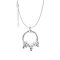 Ezüstözött nyaklánc pandora stílusú 3 varázsló, charm-os medállal