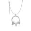 Ezüstözött nyaklánc pandora stílusú 3 varázsló, charm-os medállal