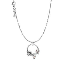 Bizsu Nyaklánc pandora stílusú medállal 
