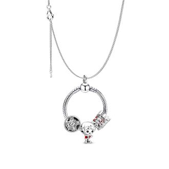   Ezüstözött nyaklánc pandora stílusú varázs -iskola -vonat, charm-os medállal