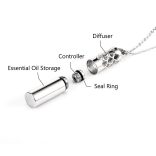 Aromaterápiás medál, illóolaj tartály, nyaklánc 316L rozsdamentes acél